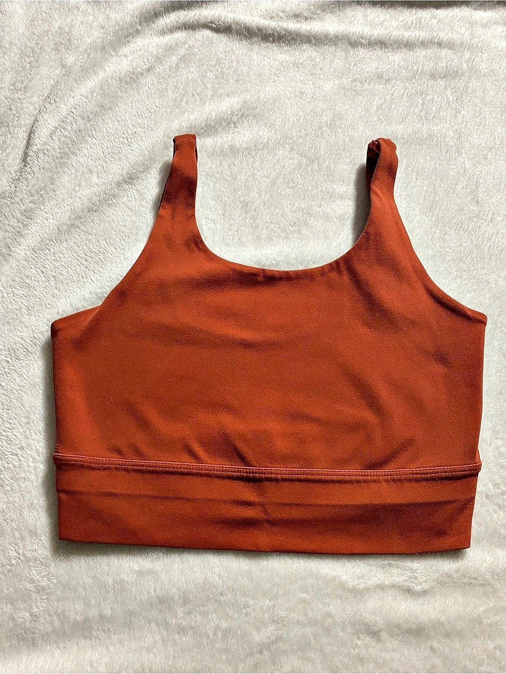 Nike Yoga Dri-FIT Indy Longline Sports Bra Brown Small